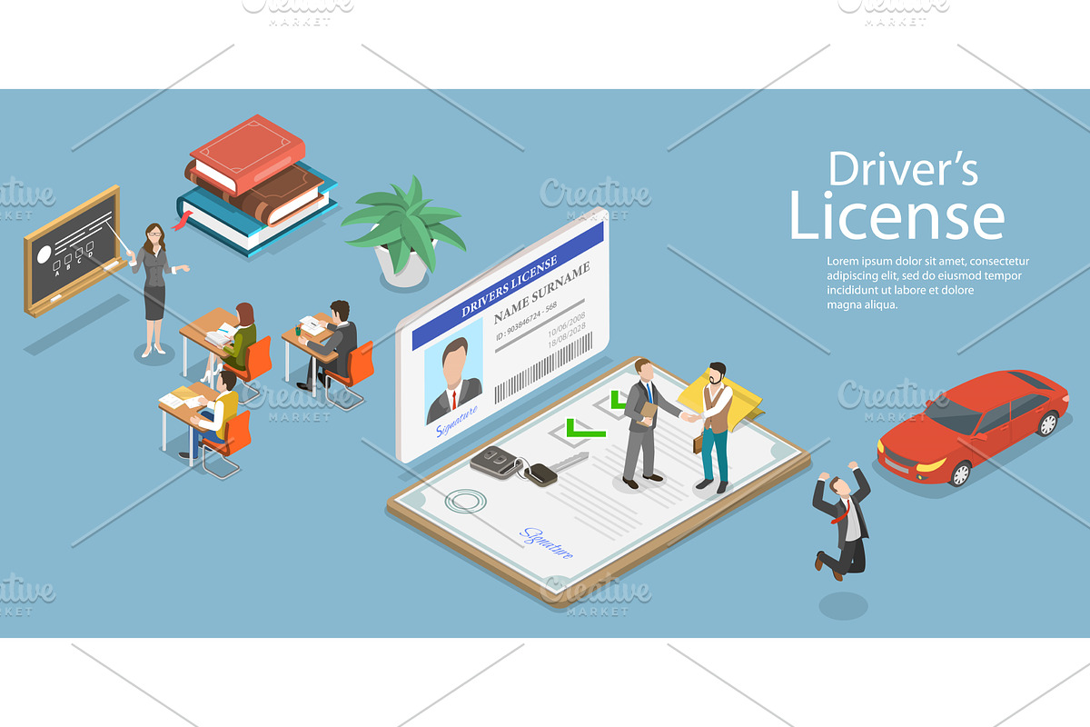 Driving School, an Education Illustration by AndriiStore