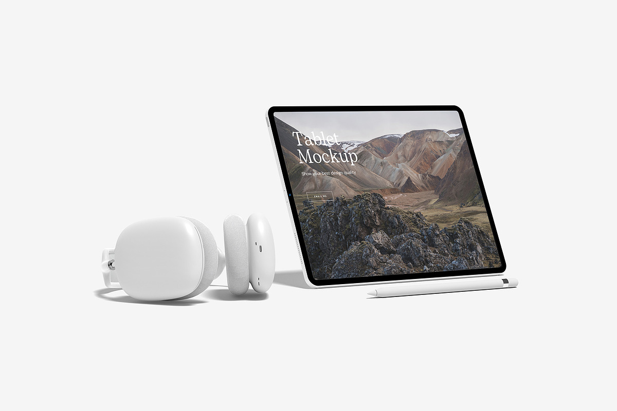 Tablet Pro Mockup, an iPhone Mockup by zuhraabdullah (Photo 3 of 6)