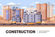 Construction site. House building, an Object Illustration by PaperTrident (Thumbnail 1 of 7)