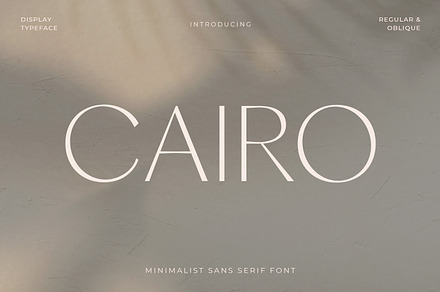 CAIRO - Classic Minimalis Sans, a Sans Serif Font by Viswell
