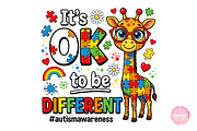 Its Ok to Be Different Autism Awaren, an Illustration by CreationArt (Thumbnail 1 of 5)