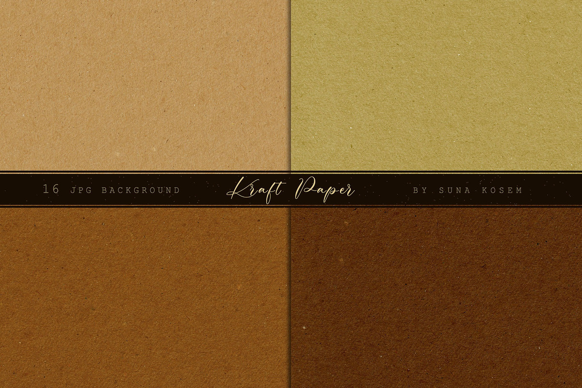 Kraft Paper Backgrounds, a Texture Graphic by Suna Kosem (Photo 5 of 7)