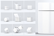 Cosmetic Jar & Box Mock-up, a Packaging Mockup by DesignRushMarket (Thumbnail 2 of 7)