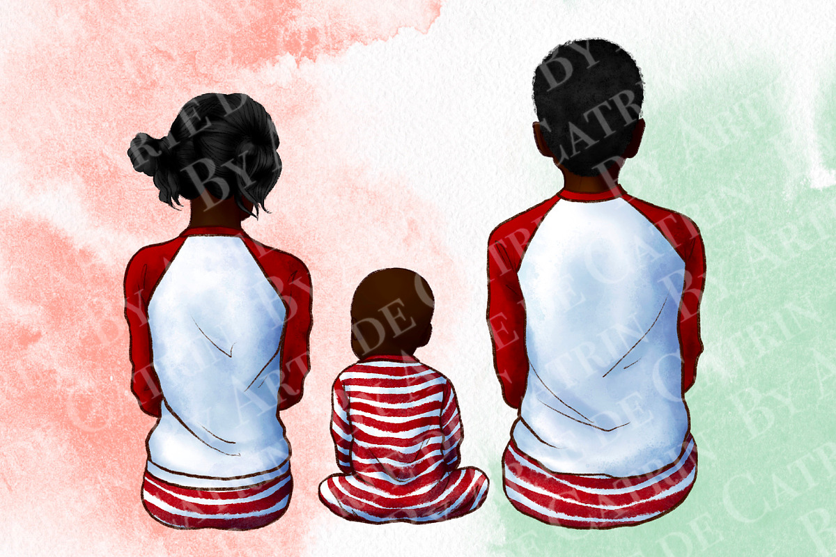 Christmas Family Look Clipart, an Illustration by ArtedeCatrin (Photo 7 of 7)