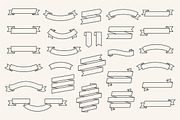 Vector Ribbon Banners Big Set, an Object Graphic by Digiselector Design Goods (Thumbnail 4 of 6)