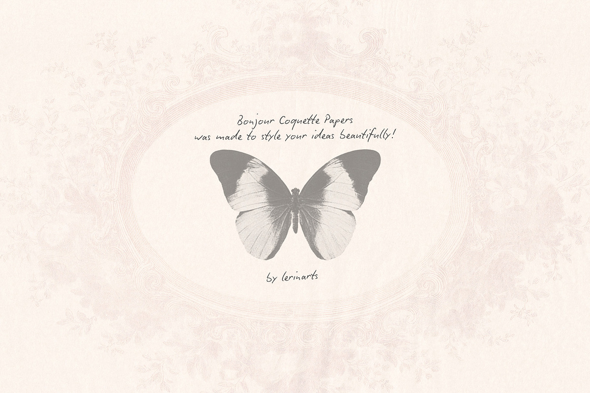 Bonjour - Coquette Papers Collection, a Texture Graphic by lerinartstudio (Photo 11 of 11)