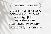 Benstorm Obvious - Organic Serif, a Handwritten Font by Lettermine (Thumbnail 9 of 10)