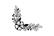 Floral Corner Ornament Clipart Bundl, an Illustration by Creativeshirt (Thumbnail 10 of 48)