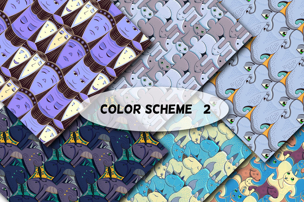 ESCHER seamless pattern, a Pattern Graphic by Ira_Lacrimosa (Photo 3 of 8)