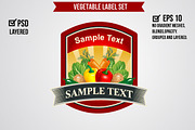 Vegetable Label Set, a Graphic by Propylparaben (Thumbnail 6 of 6)