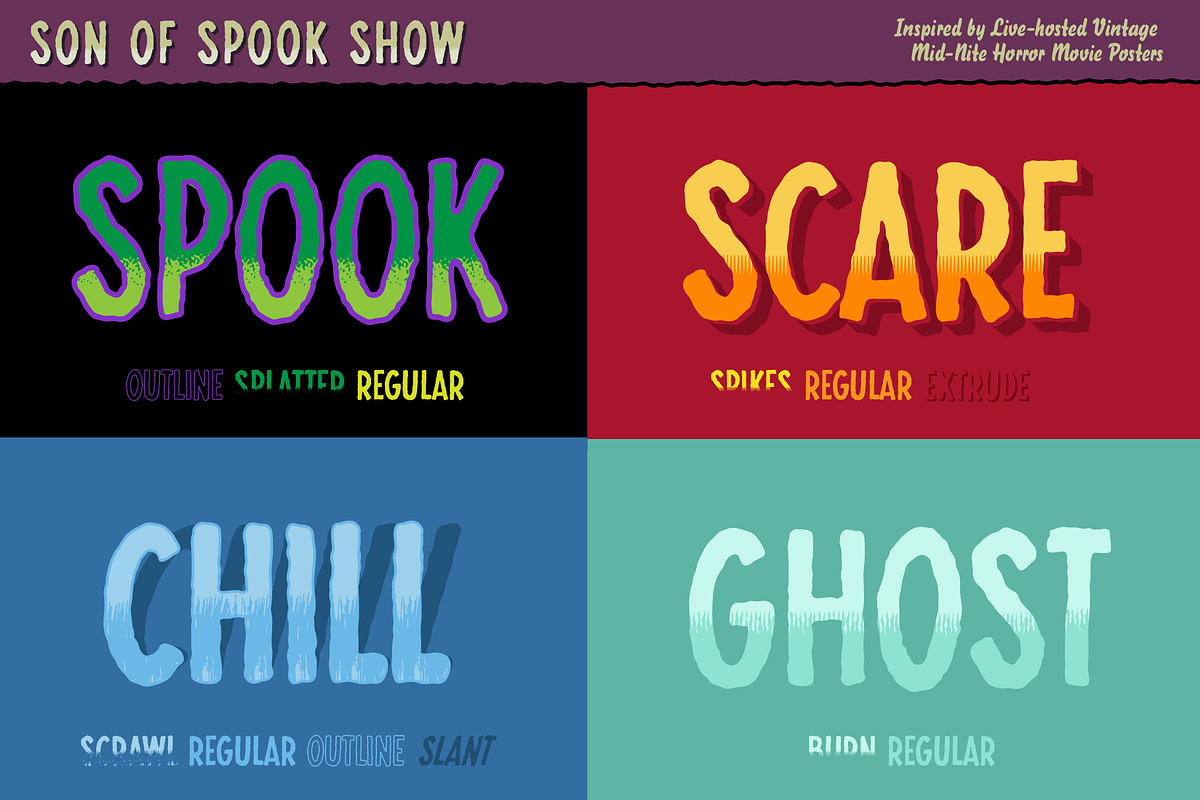 Son of Spook Show, a Sans Serif Font by Paper Moon Graphic Supply (Photo 6 of 18)