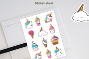 Unicorns Sticker Pack, an Object Graphic by natalisart (Thumbnail 3 of 5)