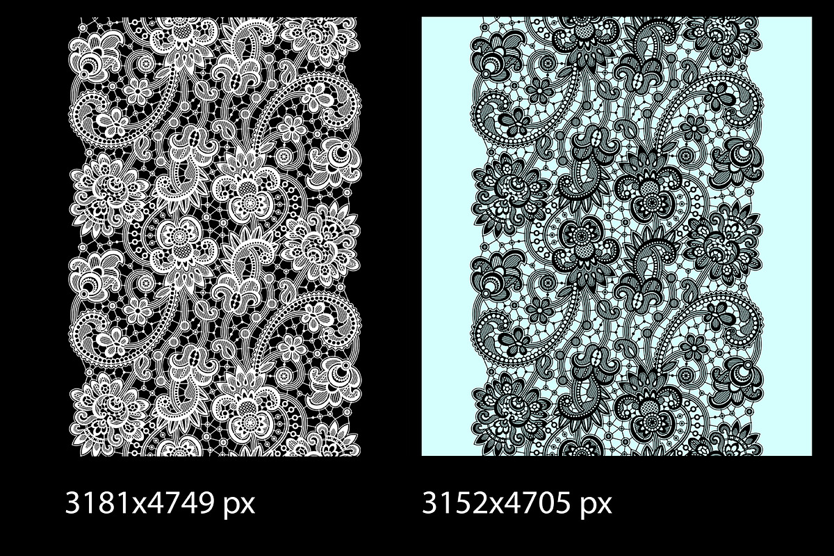Lace seamless ribbons., a Pattern Graphic by Ajuga (Photo 5 of 8)
