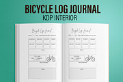 Bicycle Log Journal KDP Interior, a Templates & Theme by MatiArtShop (Thumbnail 1 of 2)