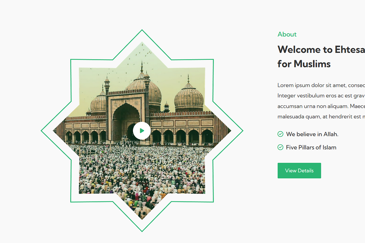 Ehtesab - Islamic Centre WP Theme, a WordPress Template by Themesvila (Photo 2 of 2)