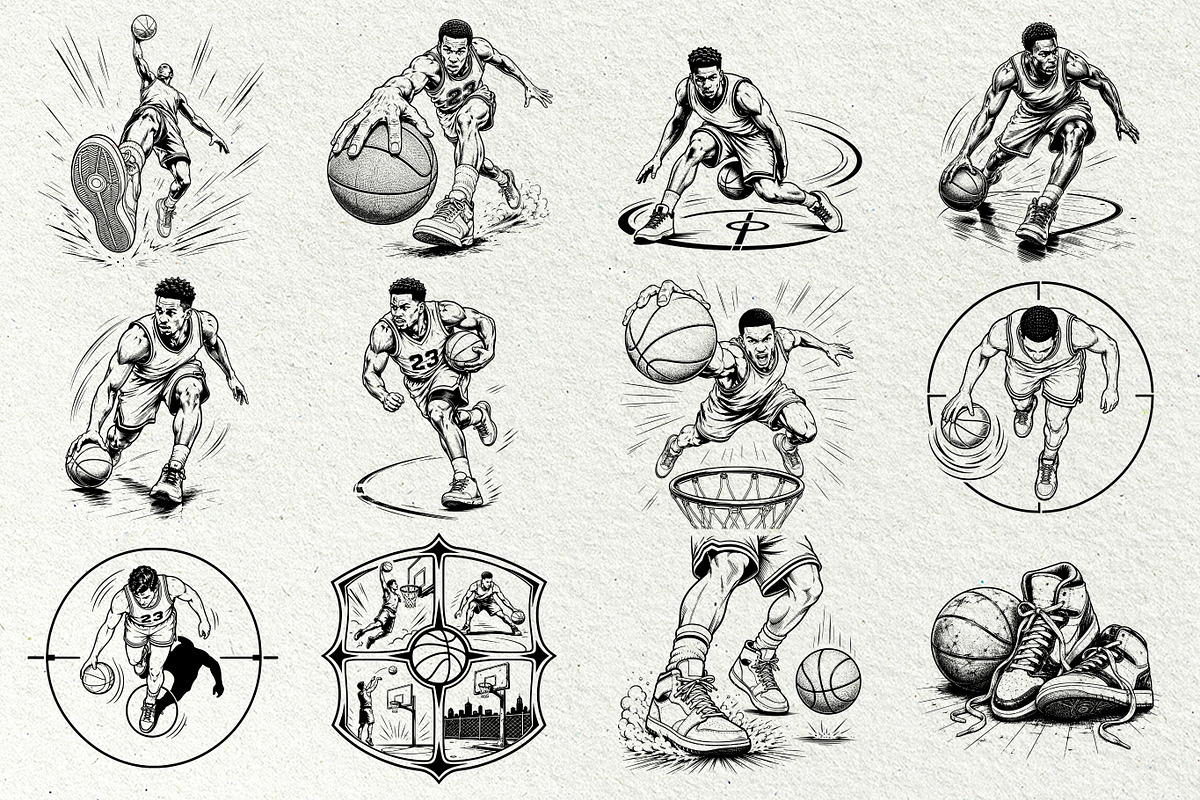 Basketball SVG Graphics, a Sport Illustration by DENIDigitalArtSudio (Photo 4 of 7)