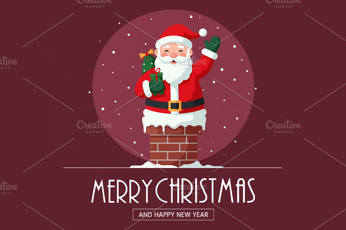 Merry Christmas & Happy New Year PSD, a Social Media Template by Qaseem Zaidi Graphics (Photo 1 of 2)