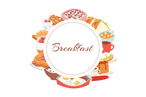 Hotel Breakfast Menu Poster With