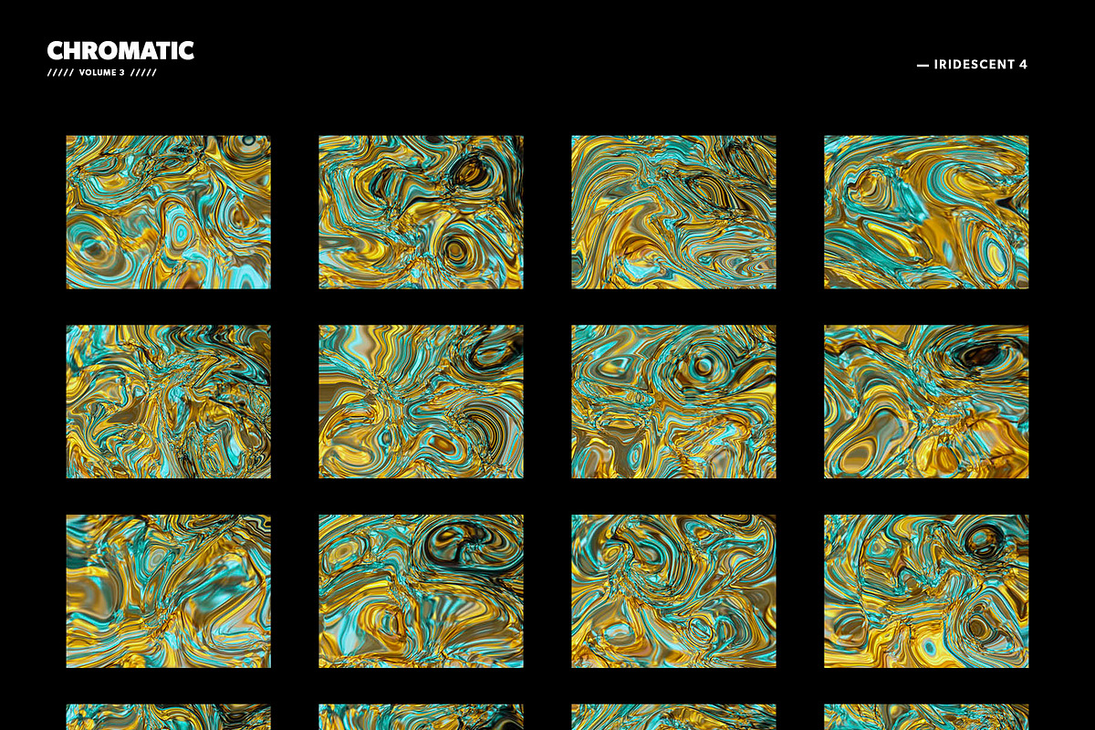 CHROMATIC - Liquid metal backgrounds, a Background Graphic by RAWSTR (Photo 7 of 12)