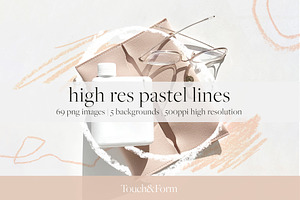 High Res Pastel Lines