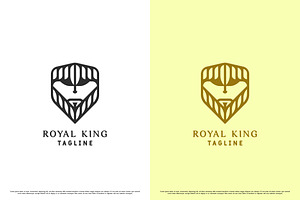 Royal King Beard Logo Design Icon, a Branding & Logo Template by Morvana Crew