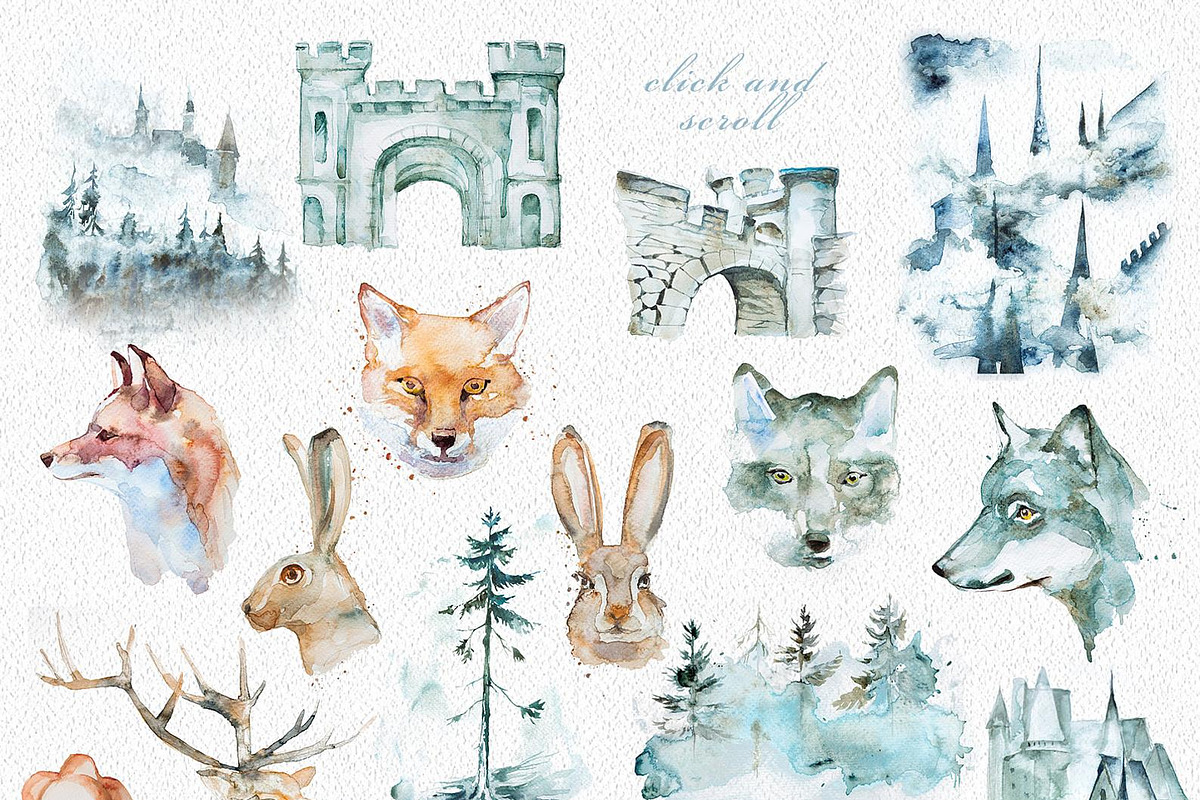 90%OFF! Watercolor Forest Bundle, an Animal Illustration by ArtCreationsDesign (Photo 18 of 18)
