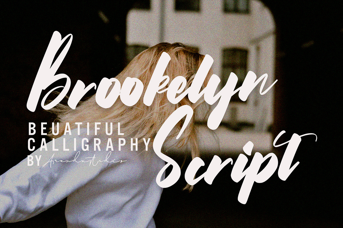 Brookelyn - Script Font, a Script Font by Arendxstudio (Photo 1 of 8)
