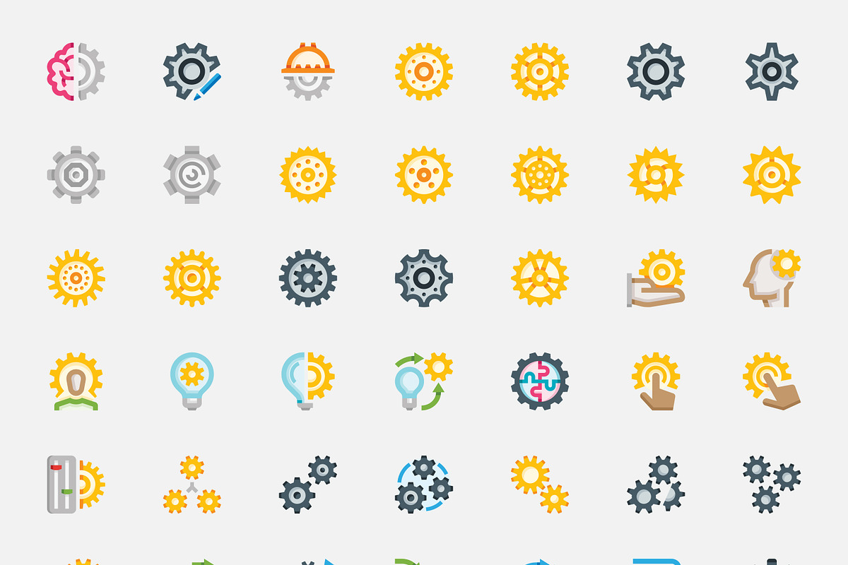 Basicons / Construction / Gears, an Outline Icon by Danil Polshin (Photo 4 of 4)