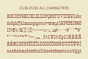 CS Blouse – Reverse Contrast Font, a Serif Font by Craft Supply Co. (Thumbnail 8 of 8)