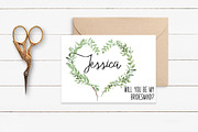 Valentine's Day Greenery Wreath, an Illustration by DailyMiracleDigitals,LLC (Thumbnail 5 of 6)