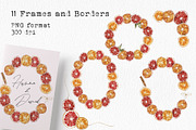 Watercolor Citrus Ornaments Clipart, an Illustration by lilisprints (Thumbnail 5 of 7)