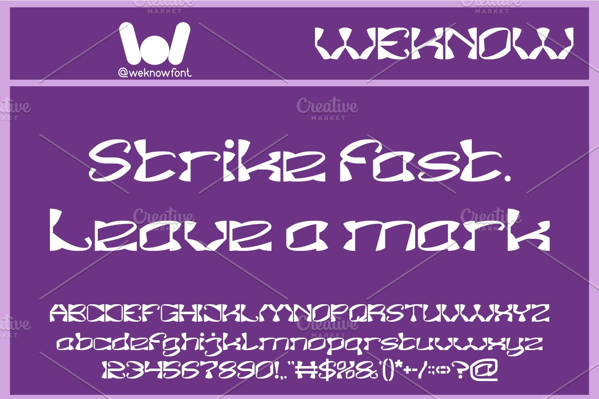 Shuriken Ninja font, a Font by weknow (Photo 4 of 8)