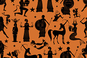 Greek Zodiac: Patterns, an Illustration by La Inspiratriz (Thumbnail 3 of 3)