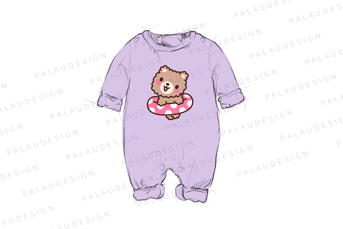 Cute Kawaii Teddy Bear Character, an Animal Illustration by Palau (Photo 8 of 12)