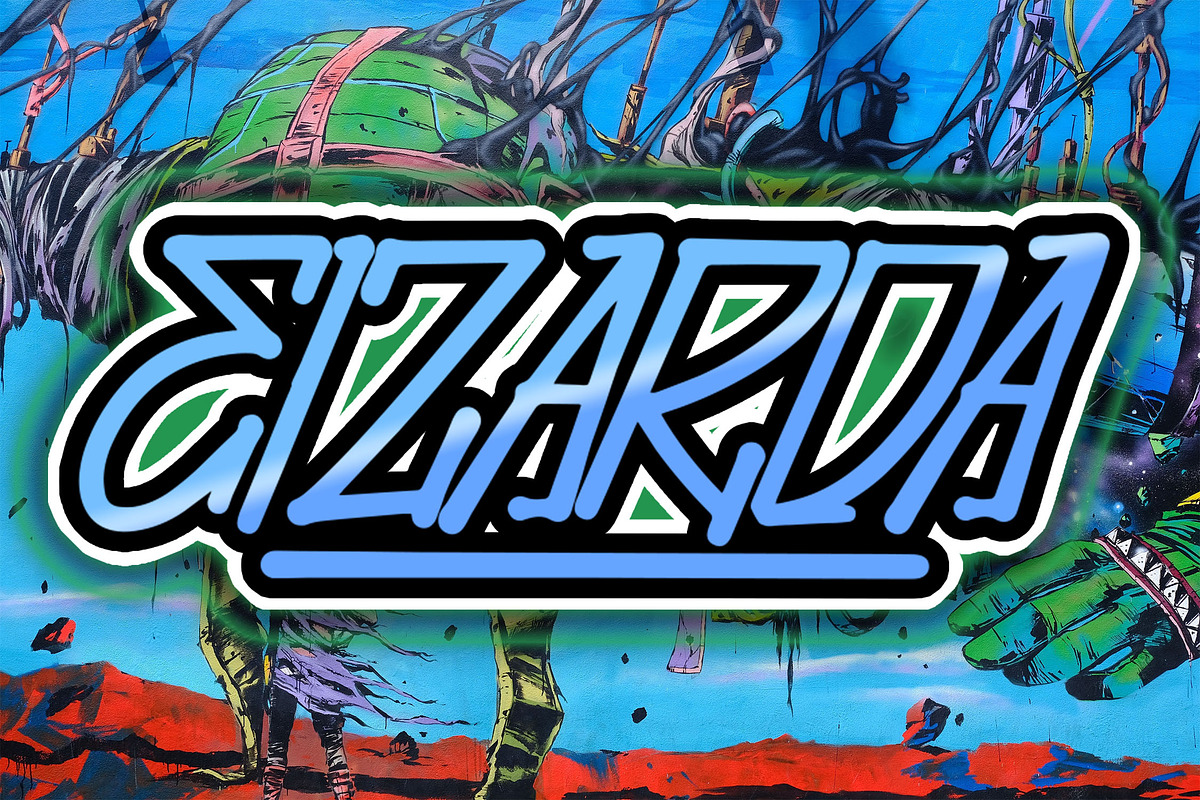 EIZARDA Bold Monoline Font, a Handwritten Font by NTC Graphic (Photo 1 of 9)
