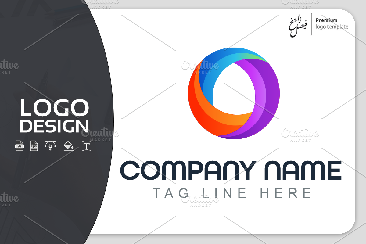 Color Cercles Logo Template, a Branding & Logo Template by Tasmim Premiem Design