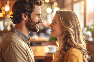 Intimate close up of a loving young couple, a Person Photo by DanFLCreativo