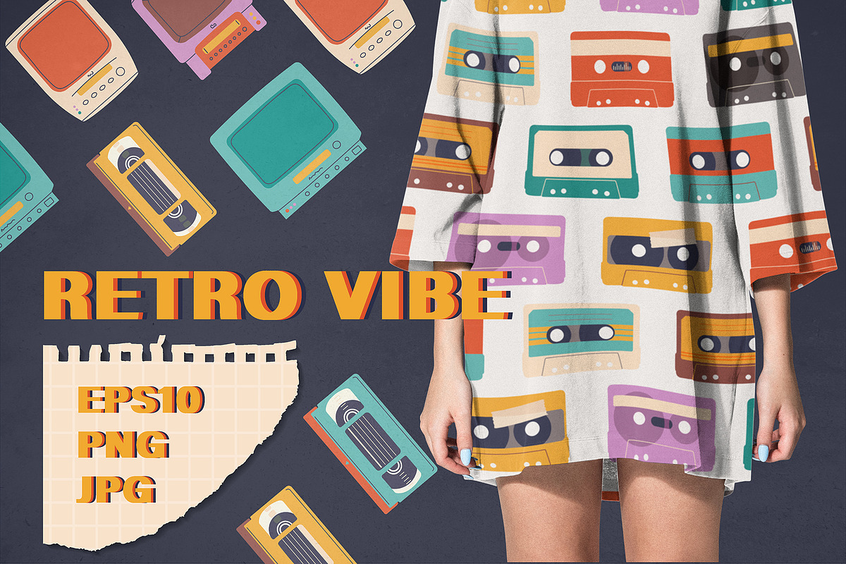 Retro vibe, an Object Graphic by Popova (Photo 1 of 6)