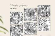 Tropical black& white plants, a Decorative Illustration by Jeanna Draw (Thumbnail 10 of 17)