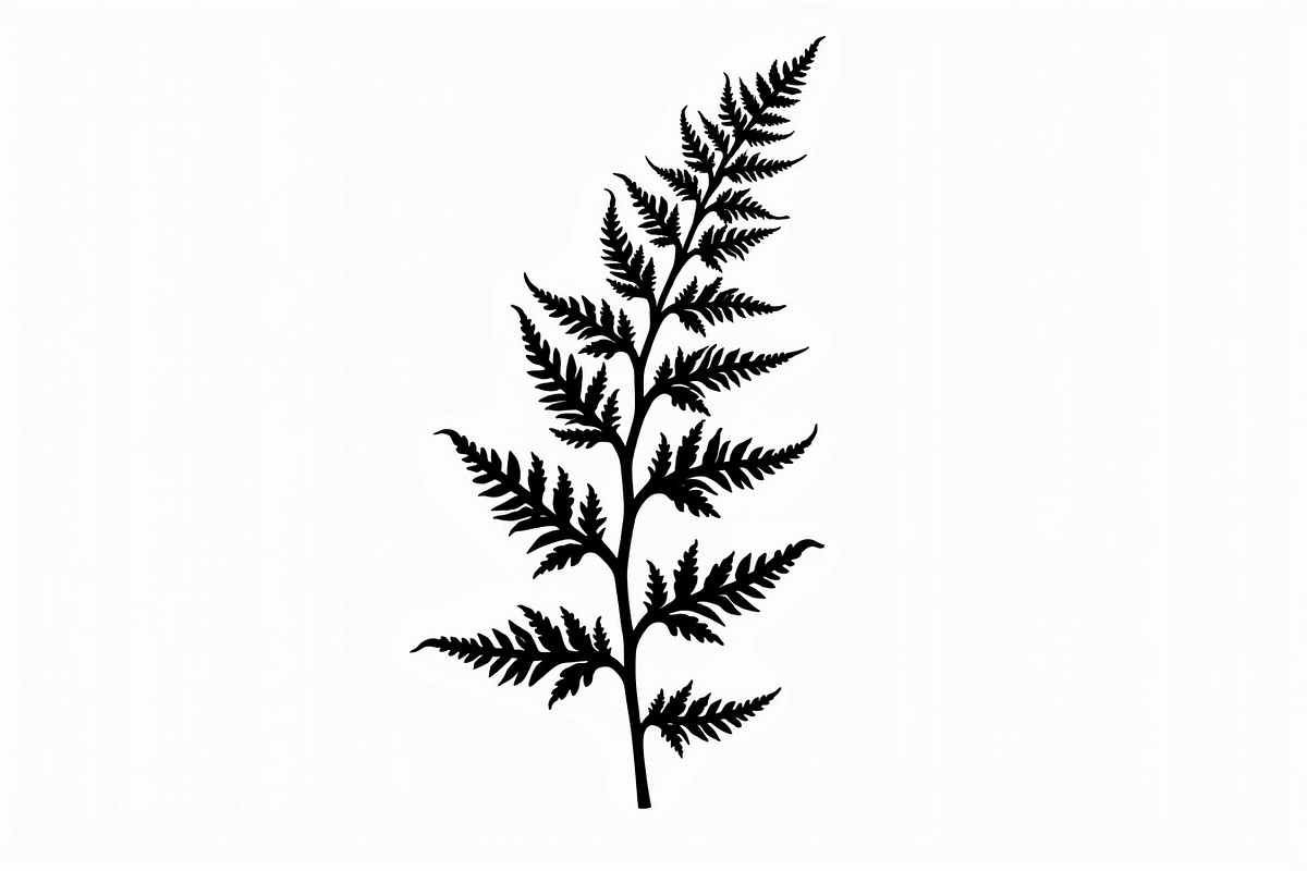 Elegant Fern Leaf Silhouette Bundle, an Illustration by Designs_River (Photo 4 of 9)