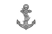 Ornamental Anchor Silhouette SVG, an Illustration by Designs_River (Thumbnail 30 of 31)