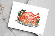 Hand Drawn Thanksgiving Clipart, an Illustration by Canvas Craft (Thumbnail 7 of 8)