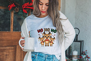 Ho Ho Ho Reindeer Christmas PNG, an Illustration by DreamPrint404 (Thumbnail 5 of 7)