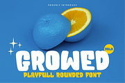 Growed - Playful Rounded Font, a Sans Serif Font by QR Design Studio (Thumbnail 1 of 9)