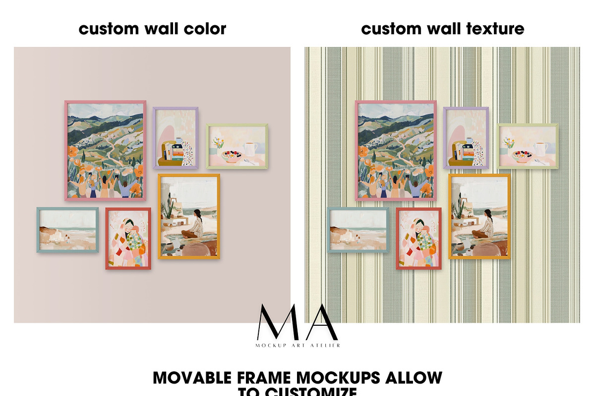 Mega Interior Frame Mockup Pack, a Household Mockup by Mockup Art Atelier (Photo 55 of 60)