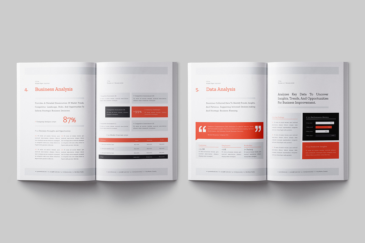 White Paper Template, a Brochure Template by Designsoul14 (Photo 8 of 13)