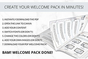 Client Welcome Pack Canva Gold