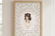 Set of 6 Whimsical girls Wall Decor, a Decorative Illustration by Pink_bloom (Thumbnail 8 of 10)