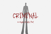 Criminal Display Font, a Handwritten Font by Beck McCormick (Thumbnail 1 of 10)