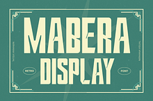 Mabera - Branding Logo Font